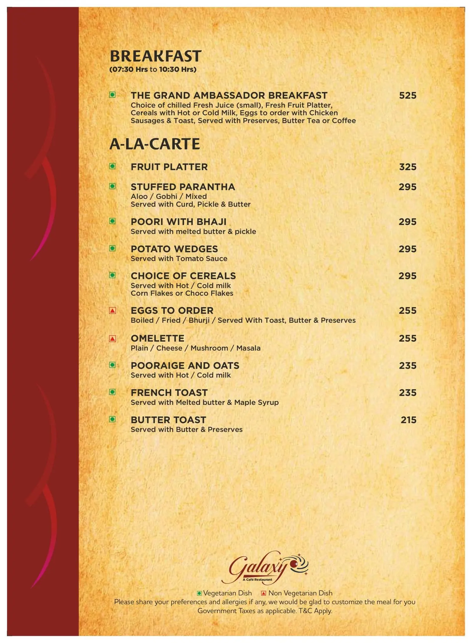 Galaxy menu — page 2 of 18